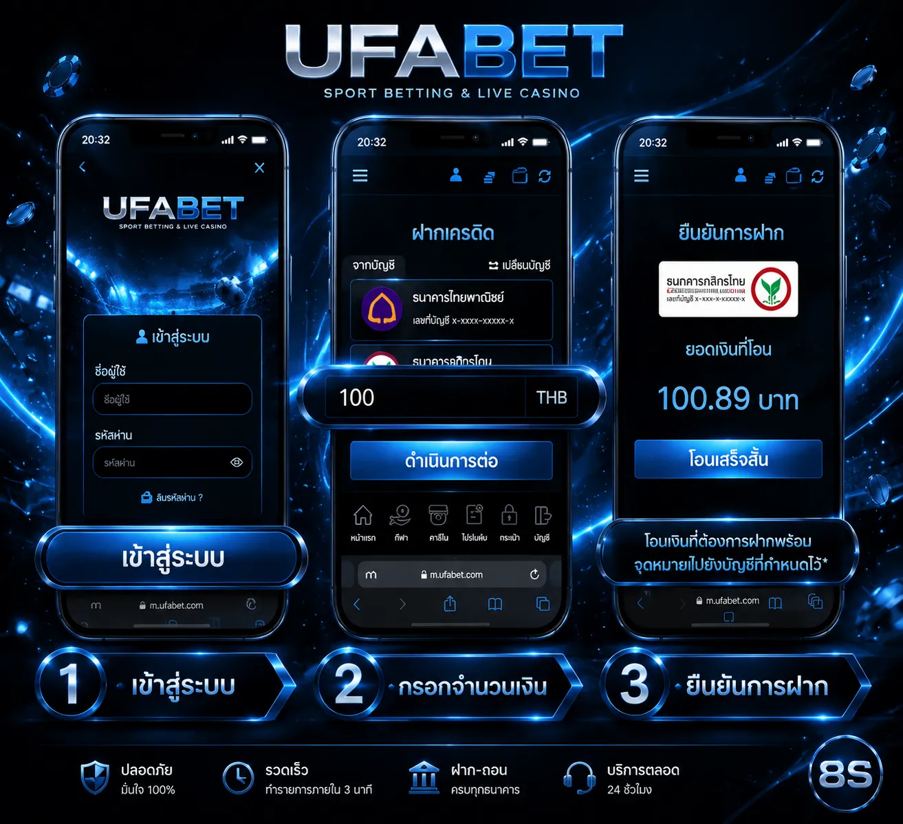 UFABET ฝากถอนออโต้ ไม่มีขั้นต่ำ